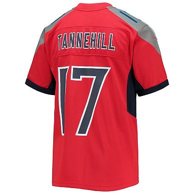 Youth Nike Ryan Tannehill Red Tennessee Titans Inverted Team Game Jersey