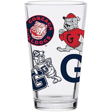 Gonzaga Bulldogs 16oz. Medley Vintage Pint Glass