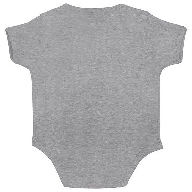 Infant Fanatics Branded Heathered Gray Atlanta Braves 2021 World Series Champions Locker Room Bodysuit