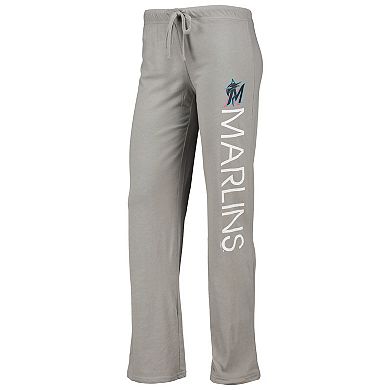 Women's Concepts Sport Gray/Black Miami Marlins Meter Muscle Tank Top & Pants Sleep Set