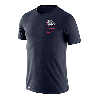 Men's Nike Navy Gonzaga Bulldogs Logo Stack Legend Performance T-Shirt