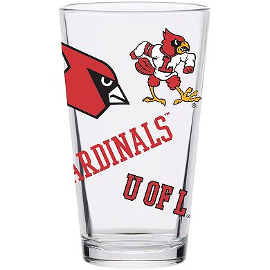 Louisville Cardinals 16oz. Medley Vintage Pint Glass