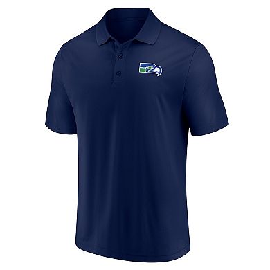 Men's Fanatics Branded College Navy/Neon Green Seattle Seahawks Home and Away 2-Pack Polo Set