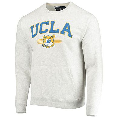 Men's League Collegiate Wear Heathered Gray UCLA Bruins Upperclassman Pocket Pullover Sweatshirt