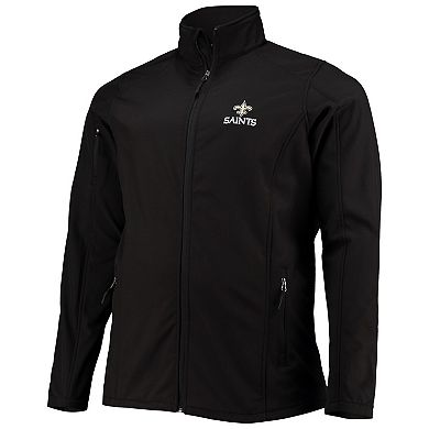 Men's Dunbrooke Black New Orleans Saints Big & Tall Sonoma Softshell Full-Zip Jacket