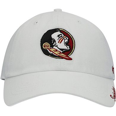 Women's '47 White Florida State Seminoles Miata Clean Up Logo Adjustable Hat