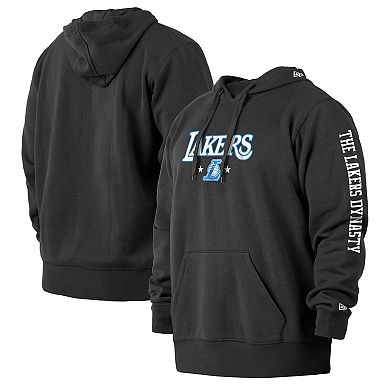 Men's New Era Black Los Angeles Lakers 2021/22 City Edition Big & Tall Pullover Hoodie
