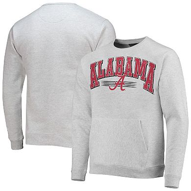 Men's League Collegiate Wear Heathered Gray Alabama Crimson Tide Upperclassman Pocket Pullover Sweatshirt
