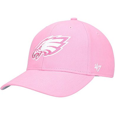 Girls Youth '47 Pink Philadelphia Eagles Rose MVP Adjustable Hat