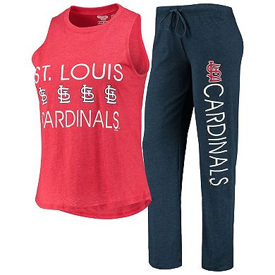 Women's Concepts Sport Navy/Red St. Louis Cardinals Meter Muscle Tank Top & Pants Sleep Set
