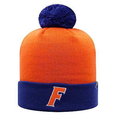 Men's Top of the World Royal/Orange Florida Gators Core 2-Tone Cuffed Knit Hat with Pom