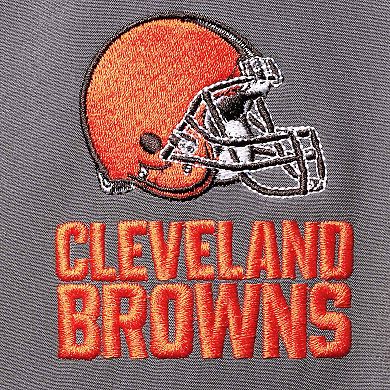 Men's Dunbrooke Gray Cleveland Browns Big & Tall Sonoma Softshell Full-Zip Jacket
