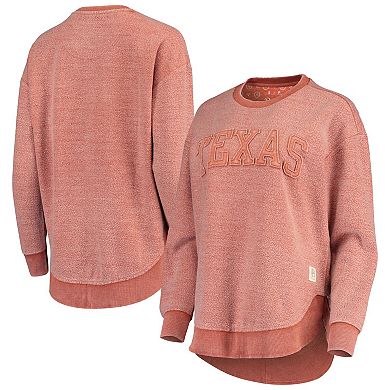 Women's Pressbox Texas Orange Texas Longhorns Ponchoville Pullover Sweatshirt