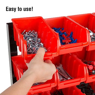 Fleming Supply 15 Bin Storage Rack Organizer