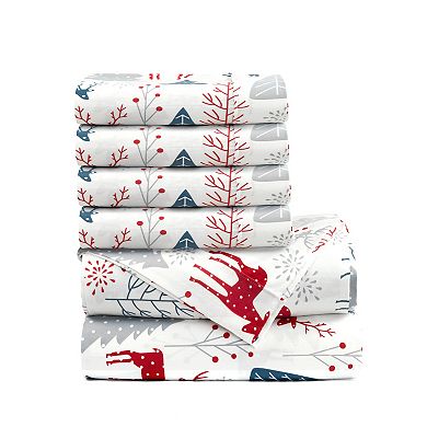 Lush Decor Wonderland Soft Flannel Sheet Set with Pillowcases