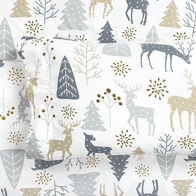 Lush Decor Wonderland Soft Flannel Sheet Set with Pillowcases