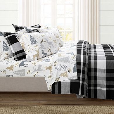 Lush Decor Wonderland Soft Flannel Sheet Set with Pillowcases