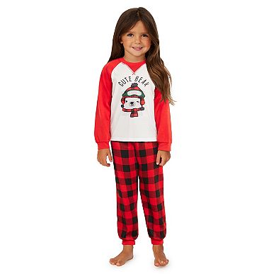 Toddler Girl Jammies For Your Families® Beary Cool "Cute Bear" Pajama Set by Cuddl Duds®