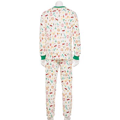 Men's LC Lauren Conrad Jammies For Your Families® Holiday Village Adaptive Pajama  Set