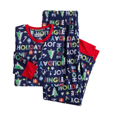 Men's Jammies For Your Families® Get Your Jingle On Microfleece Top and Bottoms Pajama Set