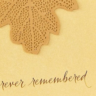 Hallmark Signature "Forever Remembered" Sympathy Card