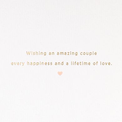 Hallmark Signature "Lifetime of Love" Wedding Card
