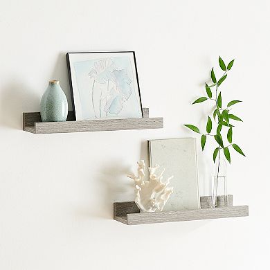 Sonoma Goods For Life Gray Ledge Shelf Wall Decor 2-piece Set
