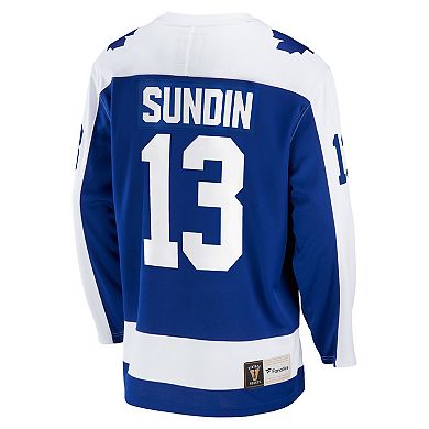 Men's Fanatics Branded Mats Sundin Blue Toronto Maple Leafs Breakaway Retired Player Jersey