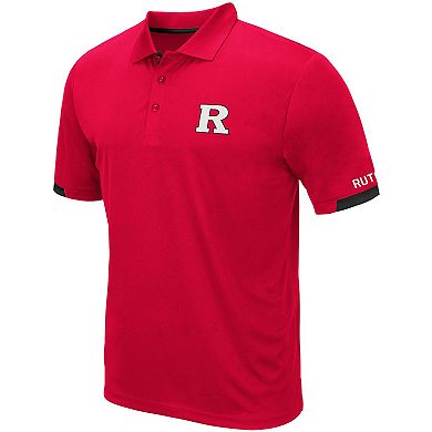 Men's Colosseum Scarlet Rutgers Scarlet Knights Santry Lightweight Polo