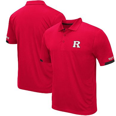 Men's Colosseum Scarlet Rutgers Scarlet Knights Santry Lightweight Polo