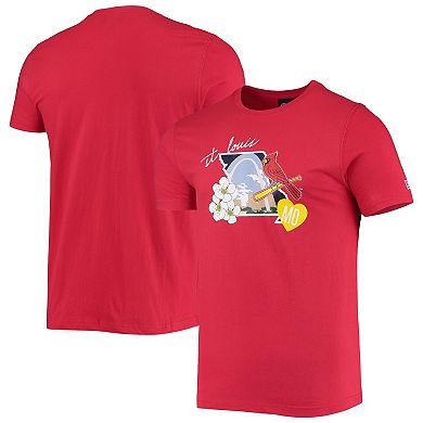Men's New Era Red St. Louis Cardinals City Cluster T-Shirt