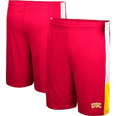 Youth Colosseum Cardinal USC Trojans Very Thorough Colorblock Shorts