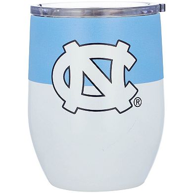 North Carolina Tar Heels 16oz. Colorblock Stainless Steel Curved Tumbler