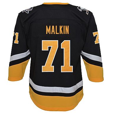 Youth Evgeni Malkin Black Pittsburgh Penguins 2021/22 Alternate Premier Player Jersey