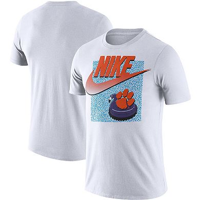 Men's Nike White Clemson Tigers Swoosh Spring Break T-Shirt