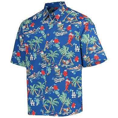 Men's Reyn Spooner Royal Los Angeles Dodgers Holiday Button-Up Shirt