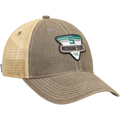 Men's Gray Michigan State Spartans Legacy Point Old Favorite Trucker Snapback Hat