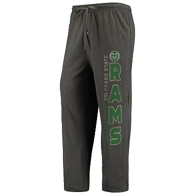 Men's Concepts Sport Heathered Charcoal/Green Colorado State Rams Meter T-Shirt & Pants Sleep Set