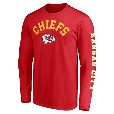 Men's Fanatics Branded Red Kansas City Chiefs Big & Tall City Long Sleeve T-Shirt