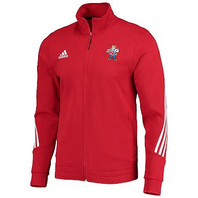 Men's adidas Scarlet Nebraska Huskers Fashion Full-Zip Track Jacket