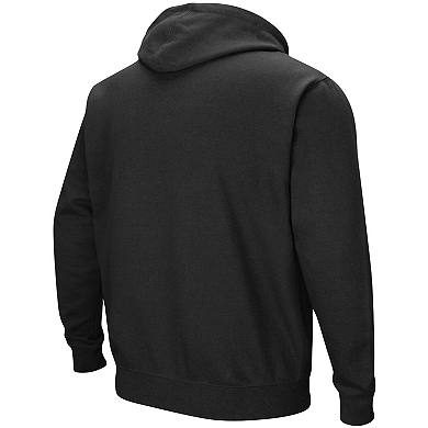 Men's Colosseum Black Florida State Seminoles Big & Tall Arch & Logo 2.0 Pullover Hoodie