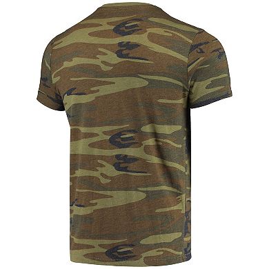 Men's Alternative Apparel Camo Indiana Hoosiers Arch Logo Tri-Blend T-Shirt