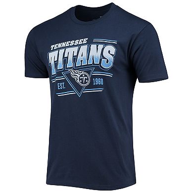 Men's Junk Food Navy Tennessee Titans Throwback T-Shirt
