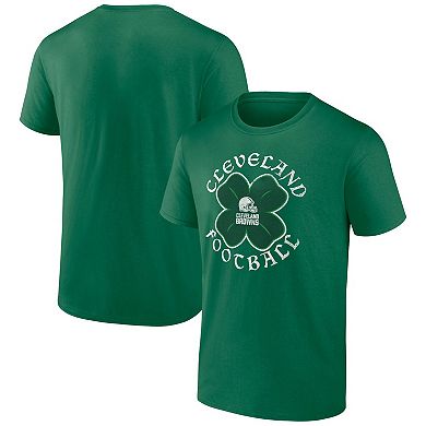 Men's Fanatics Branded Kelly Green Cleveland Browns Celtic Clover T-Shirt