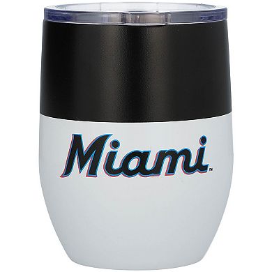 Miami Marlins 16oz. Colorblock Stainless Steel Curved Tumbler