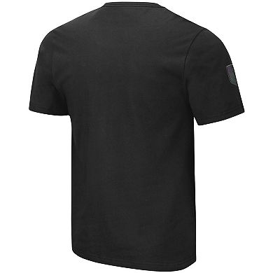 Men's Colosseum Black Virginia Tech Hokies Big & Tall OHT Military Appreciation Informer T-Shirt