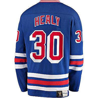 Men's Fanatics Branded Glenn Healy Blue New York Rangers Premier Breakaway Retired Player Jersey