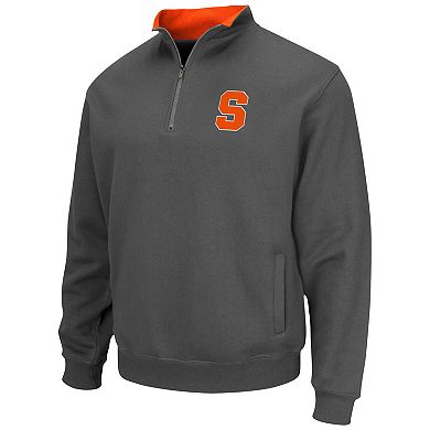 Men's Colosseum Charcoal Syracuse Orange Tortugas Team Logo Quarter-Zip Jacket