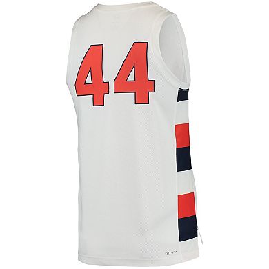 Men's Nike #44 White Syracuse Orange Team Replica Basketball Jersey