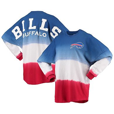 Women's Fanatics Branded Royal/Red Buffalo Bills Ombre Long Sleeve T-Shirt